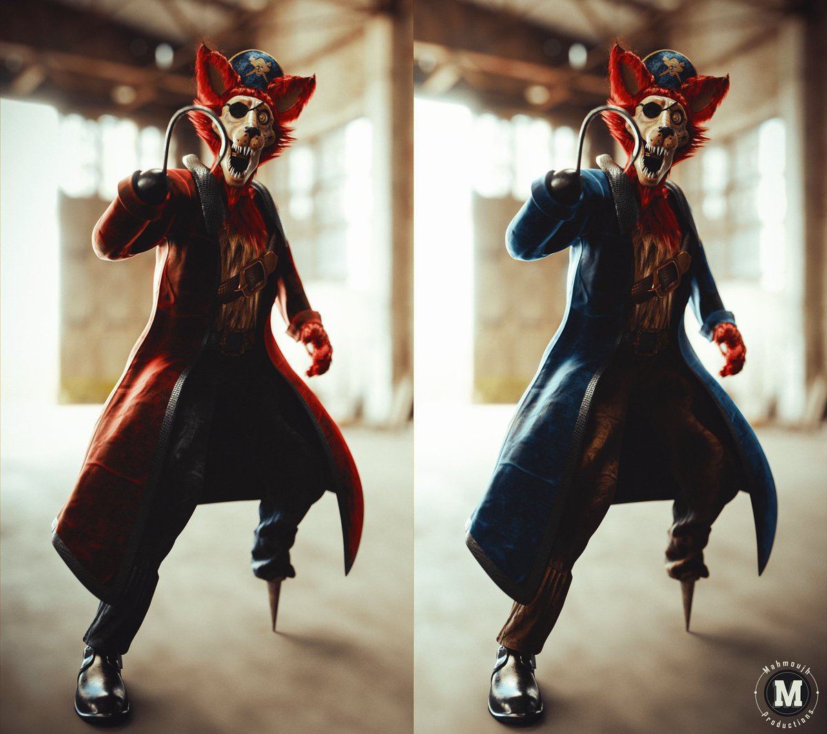 Mahmoujh_Venom's tweet photo. Vintage Foxy full body! | Commission 

 Really happy with how this one turned out, I don't get designs that have fur that much so this was good to work on! 

#FNAF #FNAFMovie #fnaffanart #FNAFRuin #b3d #foxyfnaf https://t.co/iHABfZfgQA