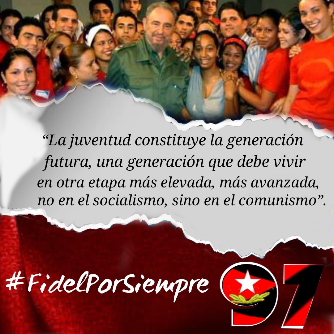 Fidel y la juventud, #DiaInternacionalDeLaJuventud  #FidelEntreNosotros