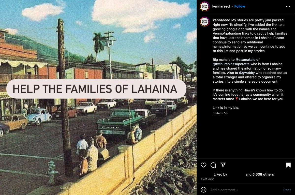 chiliflakess's tweet photo. PLS RT 🔁 INDIVIDUALS &amp; FAMILIES V3NMOS &amp; GFM SPREADSHEET ‼️ here is a growing list where you can DIRECTLY HELP folks who lost their homes in da Lāhainā fires. SAVE THIS, RT, SUPP0RT WHEN U CAN! 🔗👇🏽

https://t.co/1p3OlJsNnB https://t.co/zAnyTXas1v