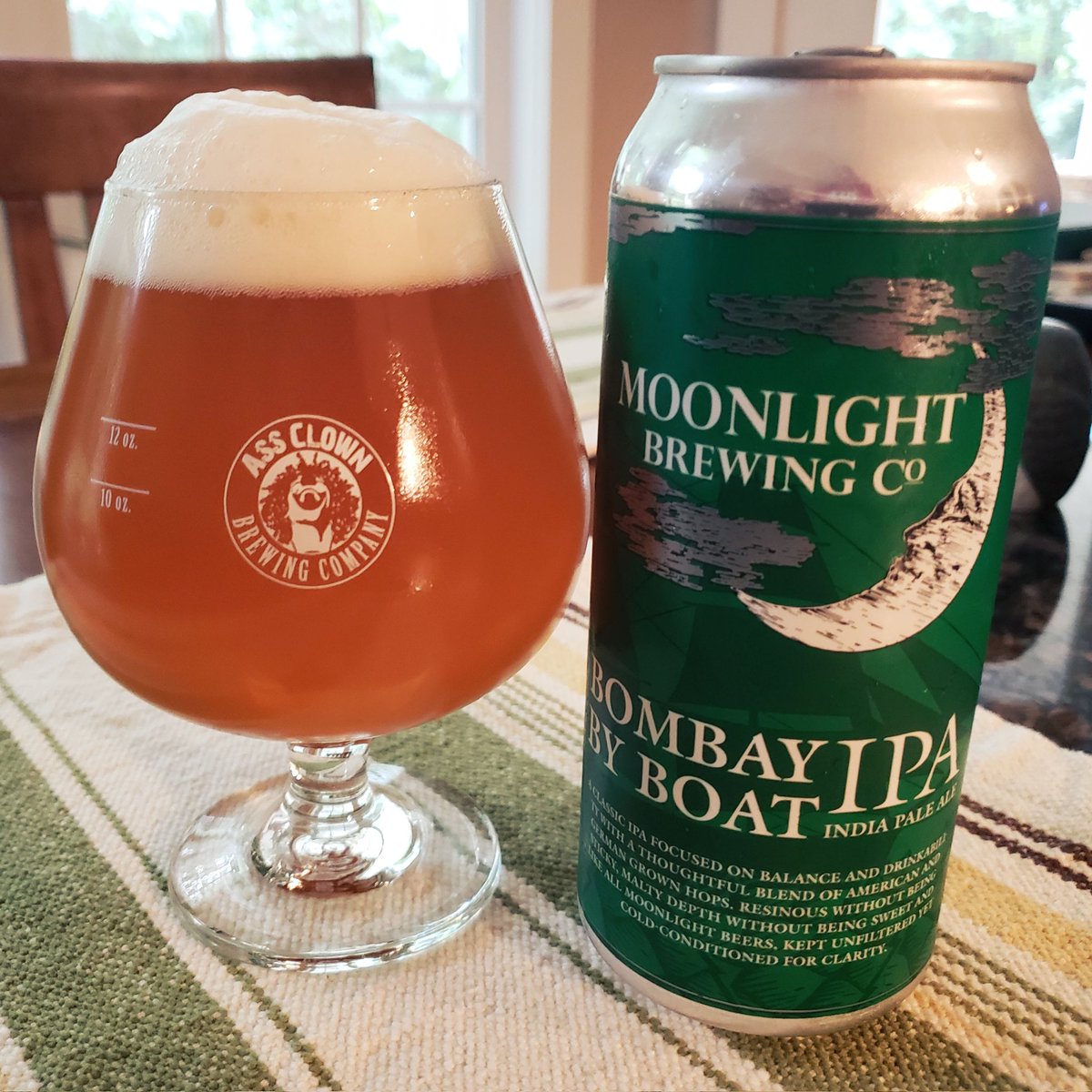 scottvillers's tweet photo. #drinkcheck #moonlightbrewing "Bombay By Boat" IPA https://t.co/71dhxnnV52