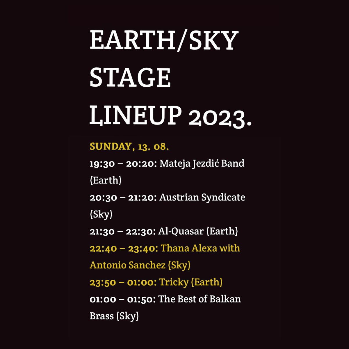 MatejaJezdic's tweet image. Tomorrow! See you at Nišville!