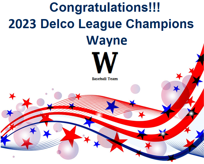 delcoleague's tweet photo. Congratulations!!! 2023 Delco League Champions - Wayne!! https://t.co/VsibT6kWKQ