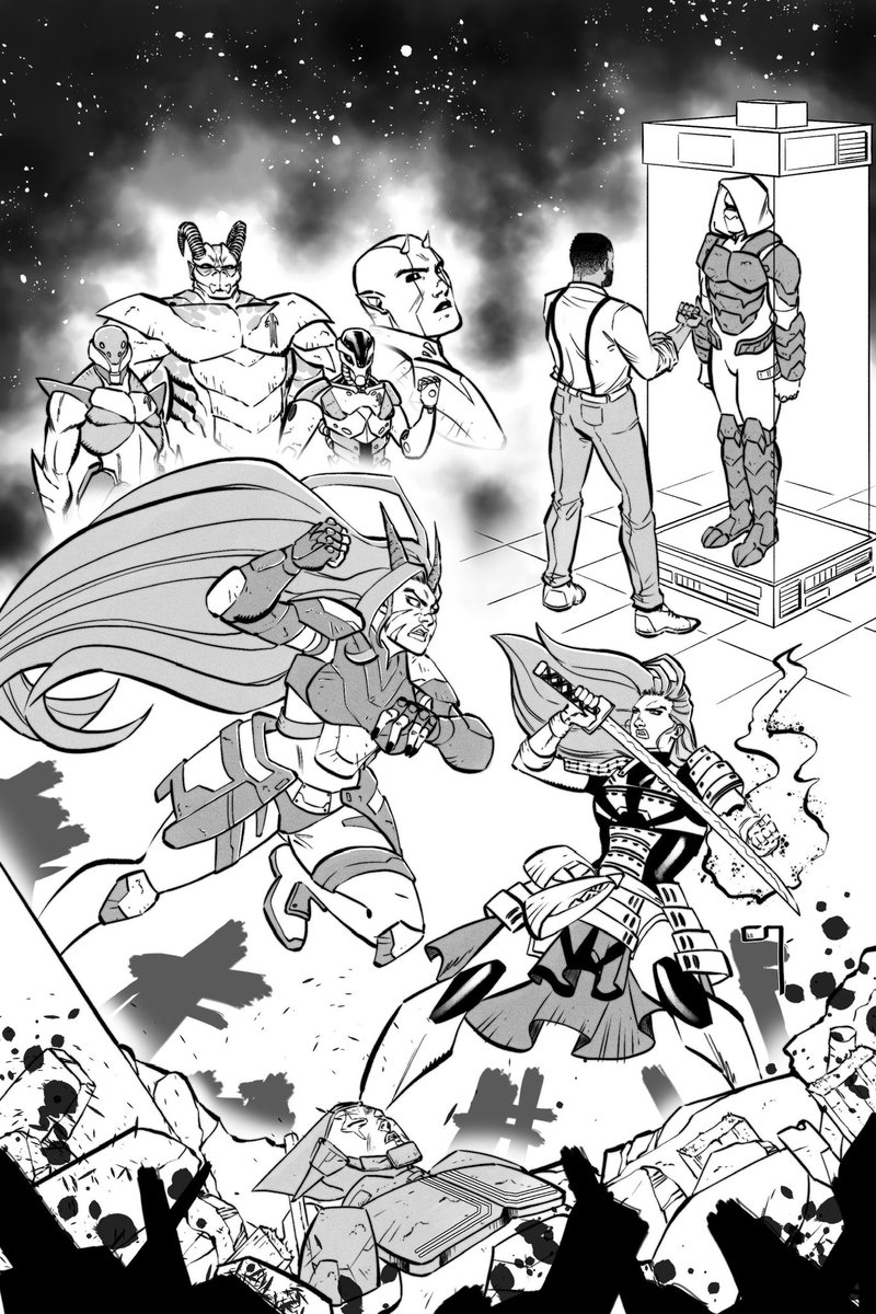 NewEraComicsLLC's tweet photo. Issue 2 is well under way!!
Website is under construction, so you can order issue one directly from us as well. 
#indiecomics #dccomics #marvelcomics #mcu #jamesgun #BlueBeetle  #barbie #batman #comicart #anime #mha https://t.co/kAgMIFaoI1
