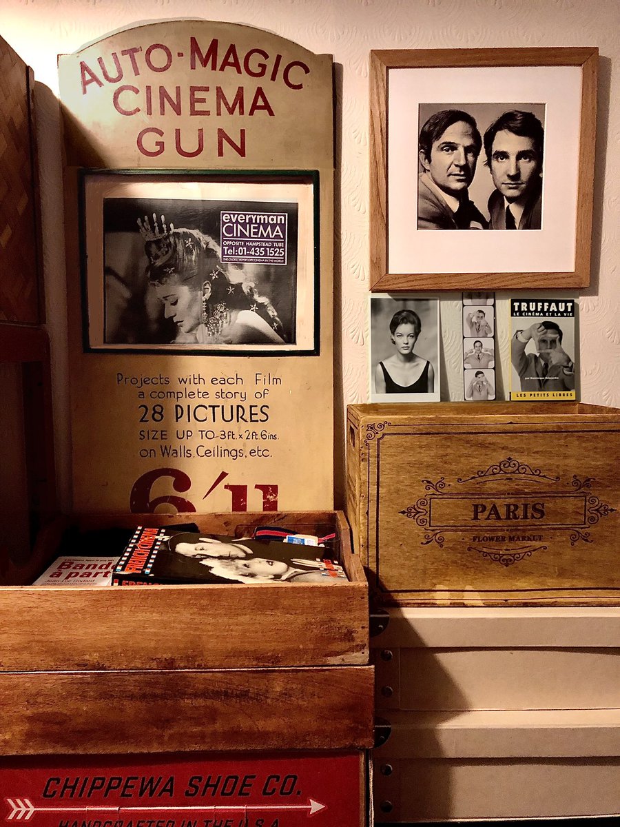 Cinema corner 🎞️ 🎥 My Studio. #everymanhampstead #franciostruffaut #jeanpierreleaud #romyschneider #frenchcinema