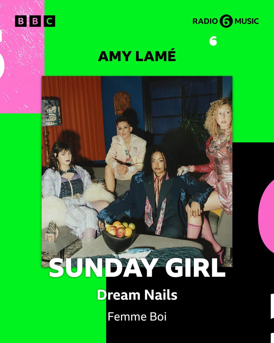 Amy Lamé (@amylame) on Twitter photo Sunday morning means music!✌🏽 Tune into <a href="/BBC6Music/">BBC Radio 6 Music</a> <a href="/BBCSounds/">BBC Sounds</a> 6-8am for fresh releases from <a href="/bodytypeband/">Body Type</a> <a href="/the_umlauts/">The Umlauts</a> <a href="/pseudocoolmusic/">pseudocoolmusic</a> + a fabulous #SundayGirl from @yourdreamnails + classics to get your morning off to the very best start! See you on the radio 📻 😎💜 Sunday morning means music!✌🏽 Tune into <a href="/BBC6Music/">BBC Radio 6 Music</a> <a href="/BBCSounds/">BBC Sounds</a> 6-8am for fresh releases from <a href="/bodytypeband/">Body Type</a> <a href="/the_umlauts/">The Umlauts</a> <a href="/pseudocoolmusic/">pseudocoolmusic</a> + a fabulous #SundayGirl from @yourdreamnails + classics to get your morning off to the very best start! See you on the radio 📻 😎💜
