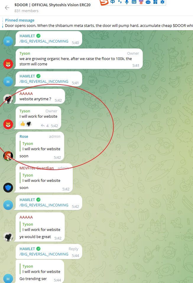 memeking_888's tweet photo. $DOOR 曾经SHIB 概念大金狗 ,要重启了, 应该是要�� SHIB L2 的风口,最近相关概念都涨的很疯 @Shibtoken @ShytoshiKusama
TG:https://t.co/FDqC17VENi
ETH:
0x2805390f81a7f19c2c49300a094aa500597b1862
#SHIBL2 #memecoin #shib #DOOR #ShytoshisVision #Shibarium #ShibariumSummer https://t.co/A0NEiIRocz