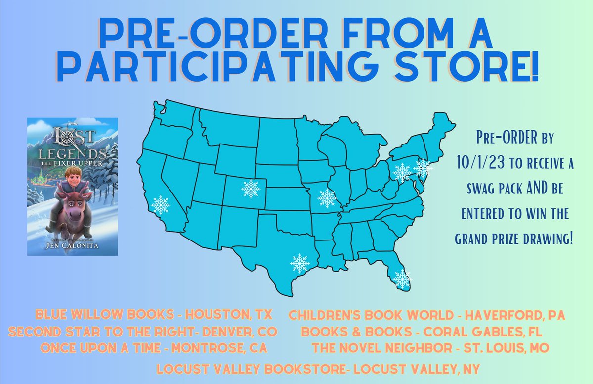 Less than two months till my favorite FIXER UPPER heads to 'human' school, finds his ice passion, and competes in his first-ever ice harvesting contest. And when you preorder from these incredible indies, you'll receive a swag pack with a foil bookplate, bookmark and Arendelle st