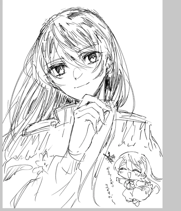 コミケ行ってきます  深夜に帰省した妹がシエル描いてくれてたから元気