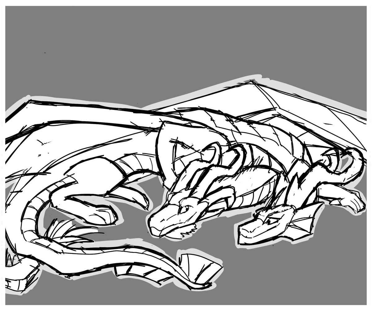ReynoldZeDragon's tweet photo. A lovely couple of dragons ♥️

Thanks for suggesting your dragons, @Geogostt!

#furryart #DailySketches #dragon https://t.co/jZSv4jIVRT