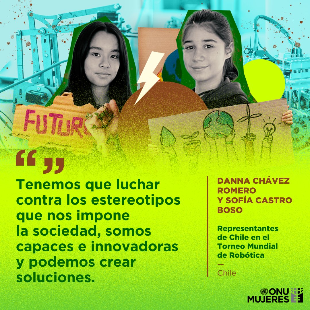 💡🤖 "Nuestra mayor fortaleza es el trabajo en equipo". Descubre cómo Danna y Sofía están utilizando la robótica para empoderar a las mujeres y derribar estereotipos en el campo STEAM. #MujeresEnSTEM #DíaDeLaJuventud bit.ly/3qpnsx1