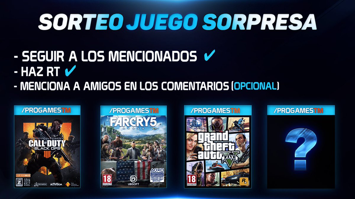 ProGamesTM's tweet photo. 📌#SORTEO DE 24 HORAS 🎁

~ Videojuego aleatorio de PC🎮📦

▫️Para participar: Haz RT, sigue a @ProGamesTM
▫️Sigue a: https://t.co/TauAl7Sq27

¬ Termina: Mañana (14/08)👍

¡SUERTE!🍀 https://t.co/wypDrdQjPt