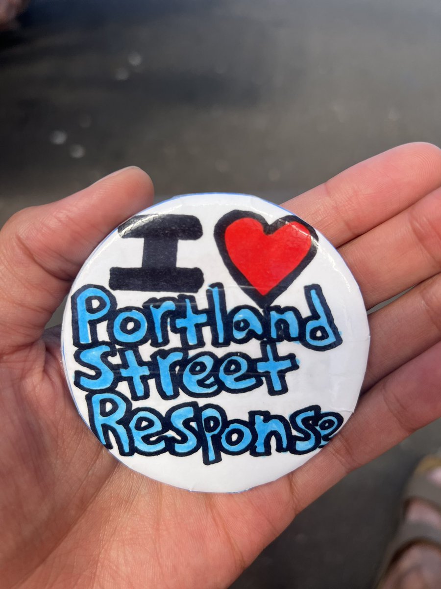 I got a cool pin today. <a href="/FriendsofPSR/">Friends of Portland Street Response</a> ❤️