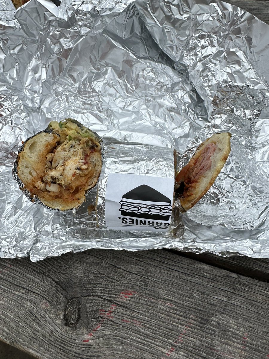 RealDeal's tweet image. The long-awaited sequel just dropped with a guest judge. 

TLDR; the best bites of this sandwich crawl were from an NY-style pizza slice stand. 

Today included deeply serious rating debate, a cookie, accidental instagram likes, &amp;amp; giggles. I spilled every single bite on my jeans