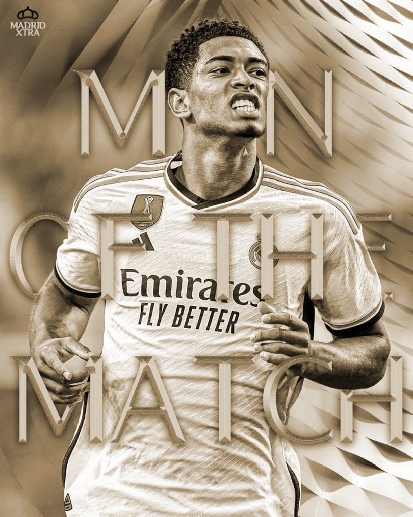 madrid_more14's tweet photo. ❗️ Official: Jude Bellingham is named MOTM. https://t.co/7dazZMR5ki