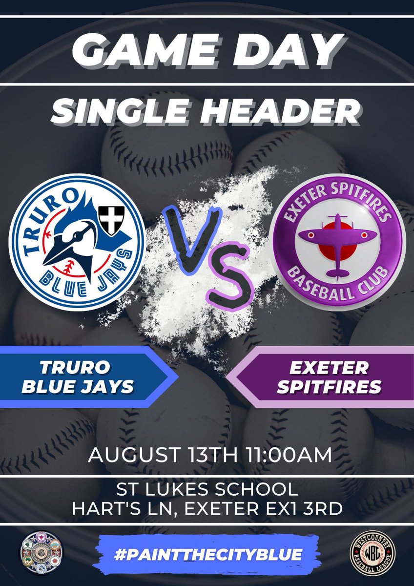 TruroBaseballUK's tweet photo. Last drive up the M5 tmrw😢 
#BaseballRoadLife 🚐💨
Battle for the skies takes place@ Exeter!
💙⚾️💙

#FamilyBaseball 
#TruroBaseballUK 
#FamilySport 

#PaintTheCityBlue #BritishBaseball #Truro #GBBaseball #Kernow #KernowBaseball #TruroBaseball
#WePlayInTruro #WeAreTruroBaseball https://t.co/mitBnqyztp