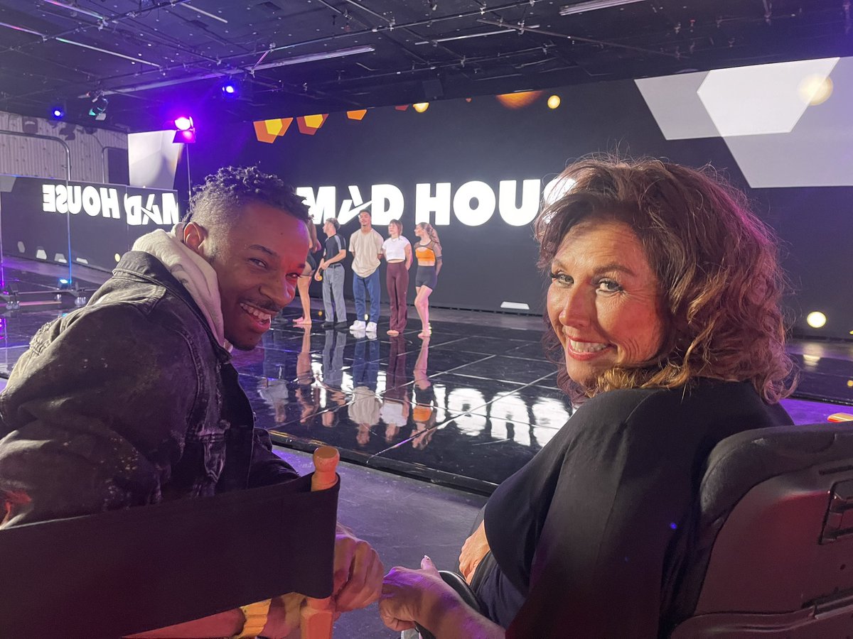Abby_Lee_Miller's tweet photo. So good to be back on set with the one and only Choreographer extraordinaire, Mr. Richy Jackson! What do you think we’re up to?🤔 #aldc #audc #madhouse #aldcla #madhousetv #abbyleemiller #abbylee #dancemoms #aldcww #abbyleedancecompany @RICHYSQUIRREL https://t.co/BH598cycWg