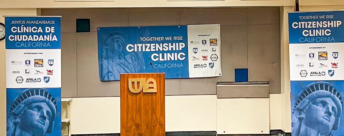 <a href="/CFTunion/">CFT</a> <a href="/AFTunion/">AFT</a> <a href="/Utla/">UTLA / Anton Engen</a> @drrivas2022 <a href="/UTLAnow/">United Teachers Los Angeles</a> <a href="/AFTEVPDeJesus/">Evelyn DeJesus AFTExecVP 🇺🇸🇵🇷📚👩🏻‍🏫⛪️</a> <a href="/NALEO/">NALEO Educational Fund</a> <a href="/lclaalosangeles/">LCLAA Los Angeles</a> <a href="/SALEF_1995/">SALEF</a> <a href="/APALALosAngeles/">APALA LA Chapter</a> It’s a wrap! A team effort of Community &amp; Labor working together. #YaEsHoraCiudadania 
#TogetherWeRiseCitizenshipClinic