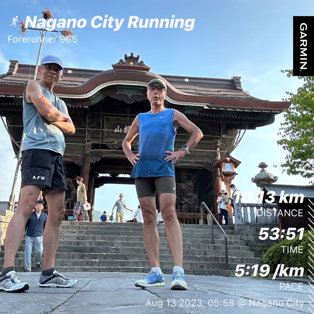KWashizawa's tweet photo. #beatyesterday #finishSTRONG #BostonMarathon #LondonMarathon #ChicagoMarathon #炭平コーポレーション #garmin #forerunner965 #on #onrunning #cloudflow #withbrother https://t.co/JE9tPTtLE6