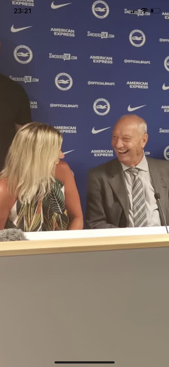 Met Brian Horton today… what a lovely man 🥰 #BHAFC #LTFC #MCFC #nobby