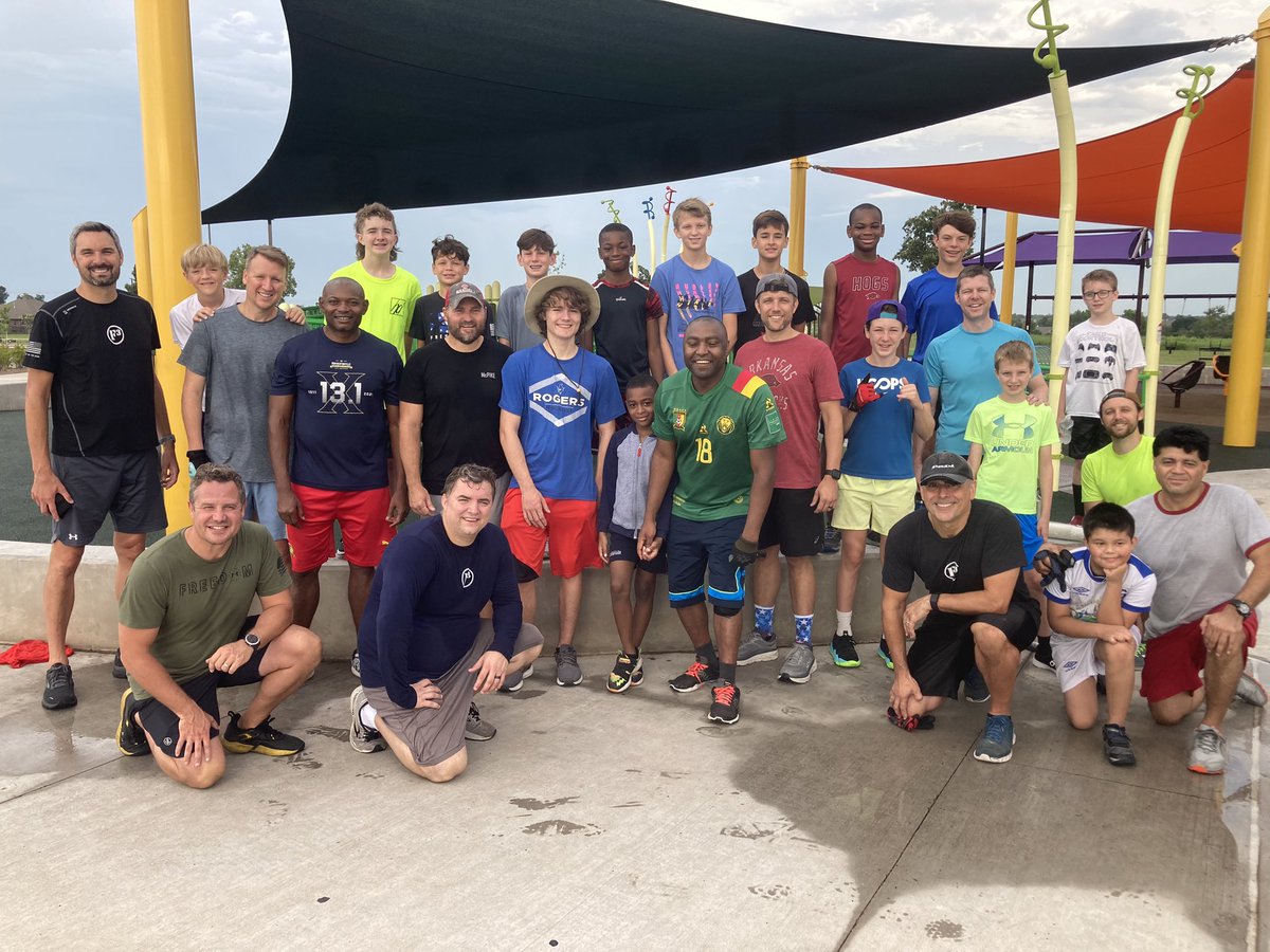 What a morning. We had our second young men’s leadership workout <a href="/F3NWArkansas/">F3 Northwest Arkansas</a> 27 men learned to be confident yet humble when leading and how work as a team. Next month is open to boys and girls come join us @F3COTPodcast <a href="/F3Swt/">F3SWT</a> <a href="/F3Nation/">F3</a>