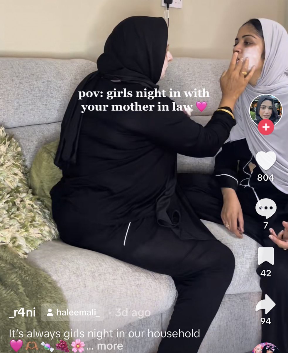_theweeone's tweet photo. There’s this Pakistani girl on TikTok who makes the most wholesome vids with her MIL and it’s so refreshing to see a genuine loving relationship rather than the toxic ones we’re used to seeing. https://t.co/jbMGj5ffSX