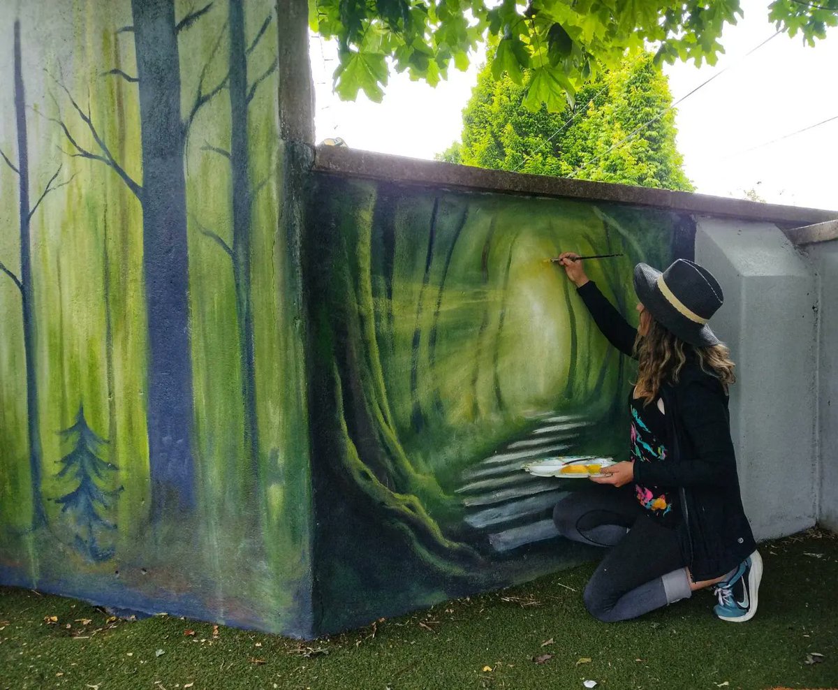 MonikaFerris's tweet photo. Murals in local primary school 
#mural #muralforschool #monikaferrisart #artatschool https://t.co/Hs3nfuaoKR