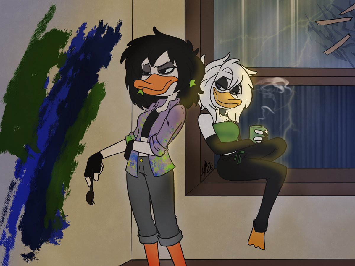 "I know. The walls are pretty boring here. You can paint em however ya want, <a href="/TheArtistDuck/">Splatter Phoenix</a> "