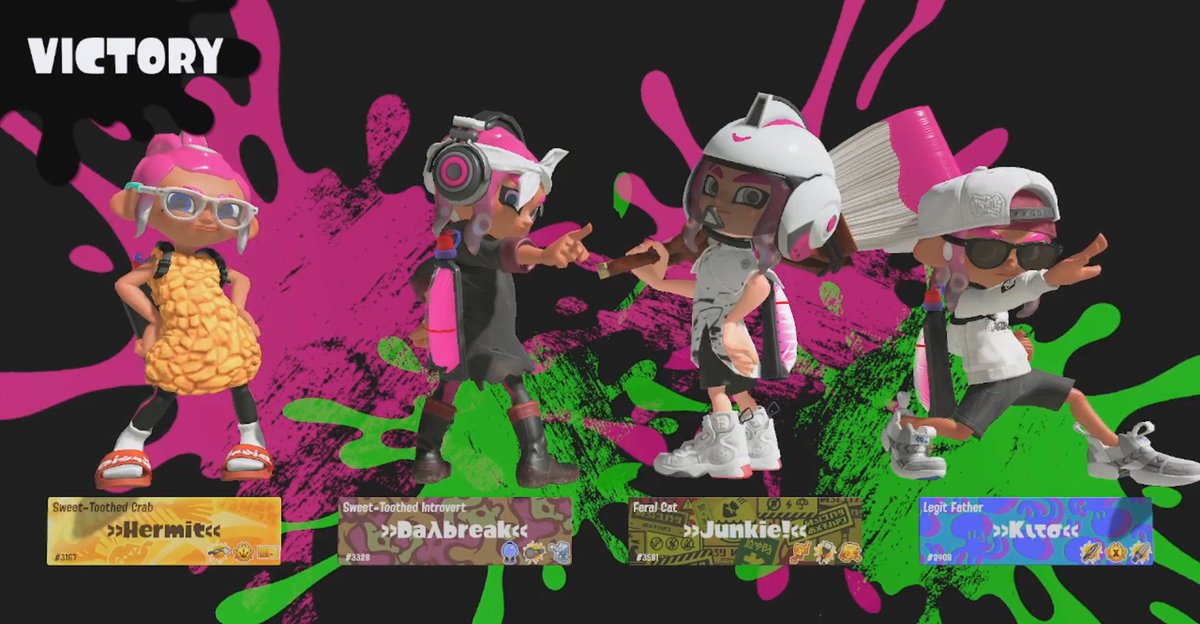 IPLSplatoon's tweet photo. 🔴 And we have your Splatoon Advanced Circuit 7 tournament champions!

@SweetToothspl completes their Losers Bracket climb resetting the Grand Finals bracket and achieving total victory with a definitive 3-0!

#SAC7 https://t.co/s4GlBYmGYN