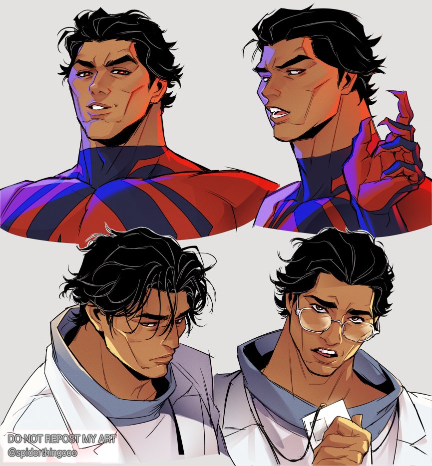 spiderthingcoo's tweet photo. #MiguelOHara #accrossthespiderverse

미겔 얼굴 연습인데 앞니에 집착+알케맥스 재직 시절도 보고 싶다는 욕망이었습니다..🤤 https://t.co/uX6YxbGwLN