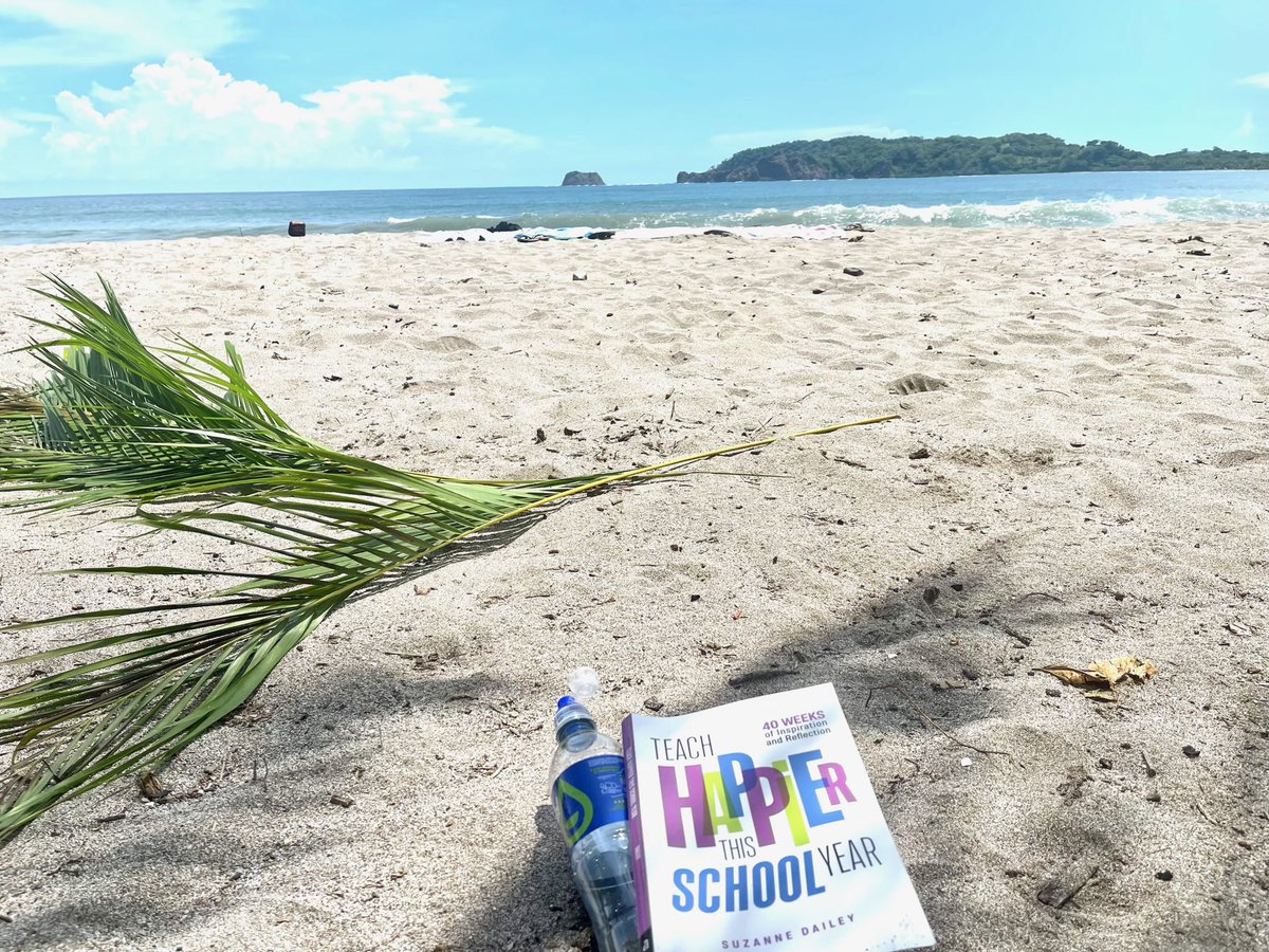 Overjoyed when a reader shares that #TeachHappier made it to Costa Rica! Most beautiful backdrop yet! ☀️