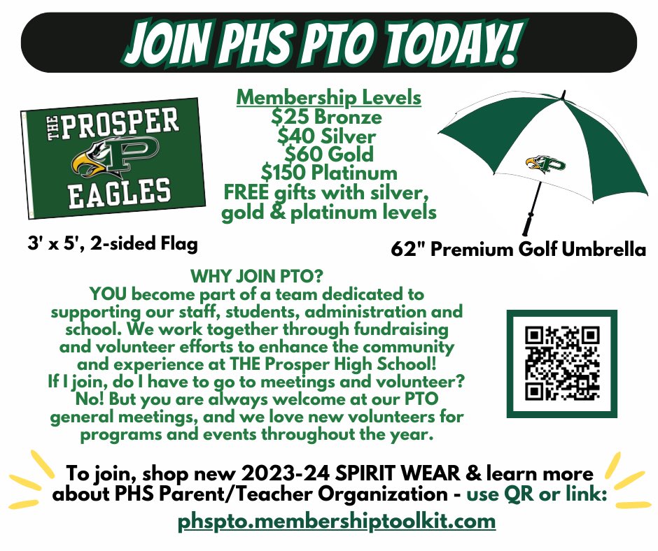 Prosper High School PTO tweet media