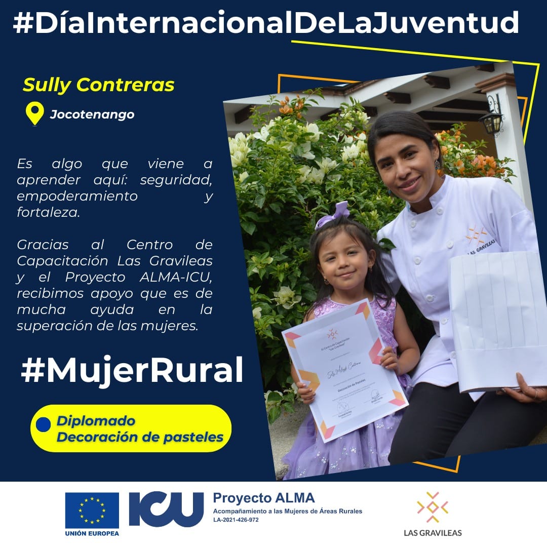 UEGuatemala's tweet photo. El #ProyectoALMA propicia oportunidades formación y comercialización a las mujeres rurales jóvenes como el caso de Jackeline Martín y Sully Contreras.

Conoce más sobre ellas en este #DíaDeLaJuventud👇

#ICU @empleodigno #LasGravileas #Ixoqi #UniónEuropea #UEGuatemala #Juventud https://t.co/kSJXCJjnyA