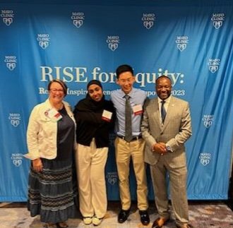 Wale Elegbede (@welegbede) on Twitter photo First class! Our <a href="/MayoClinic/">Mayo Clinic</a> <a href="/MnNaacp/">NAACP Rochester, MN</a> RISE for Youth Program scholars did an amazing job at the #MayoRISEforEquity conference!
Learn more about the RISE for Youth Program: naacprochestermn.org/riseforyouth First class! Our <a href="/MayoClinic/">Mayo Clinic</a> <a href="/MnNaacp/">NAACP Rochester, MN</a> RISE for Youth Program scholars did an amazing job at the #MayoRISEforEquity conference!
Learn more about the RISE for Youth Program: naacprochestermn.org/riseforyouth