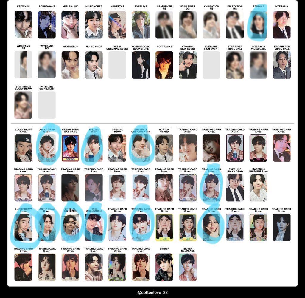 🍾 WTT EXO INTERASIA FANSIGN PHOTOCARDS 🍾

have: minseok xiumin, d.o kyungsoo

want: suho junmyeon fansign / md (pictured below)
🐰🐰🐰🐰🐰

located in canada
dm please 💖 no inactive accounts