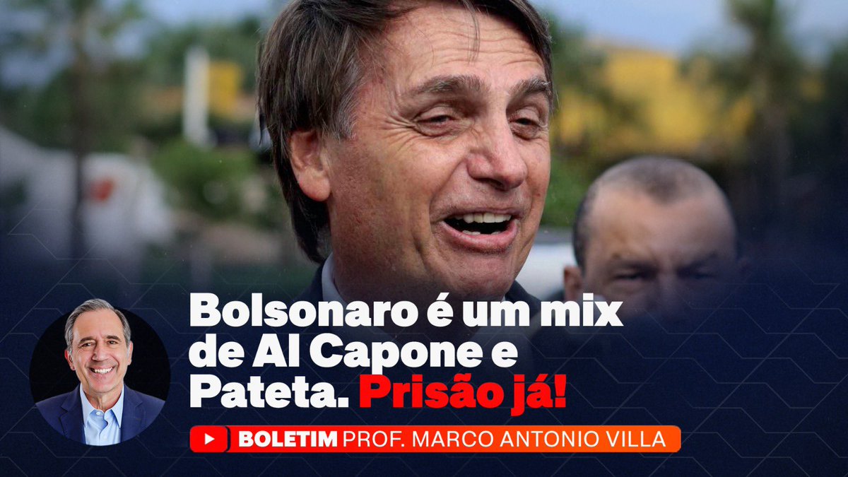 Bolsonaro é um mix de Al Capone e Pateta. Prisão já!

youtube.com/live/SGcu76oFr…

#MarcoAntonioVilla #Bolsonaro #BolsonaroPreso #AlCapone #joias