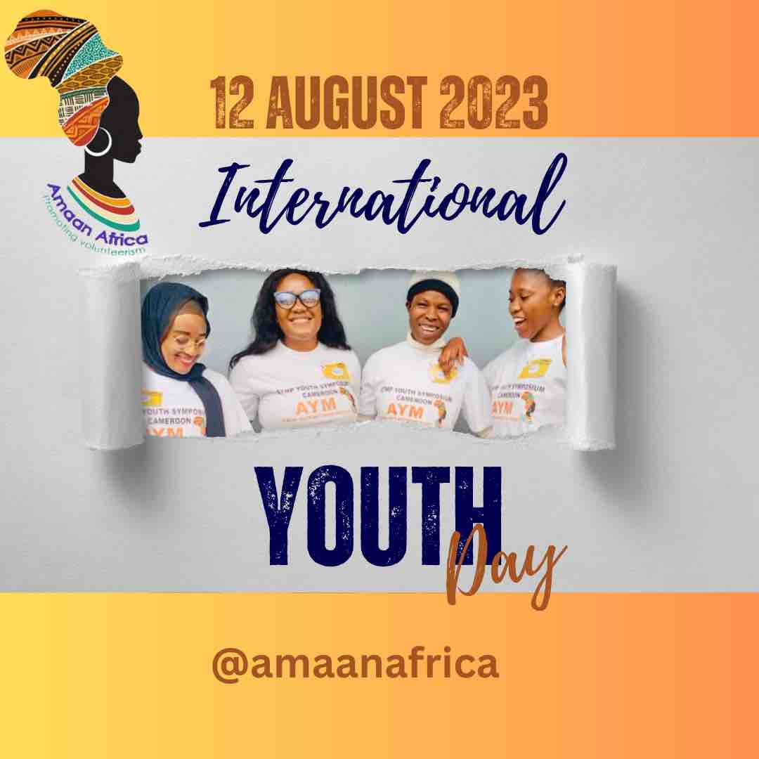 AmaanAfrica's tweet photo. Happy International Youth Day #internationalyouthday #IYD2023 #amaanafrica #greenskills #unsdg #ecomconnect #skills #canva #africa #cameroon https://t.co/LDugX4UiuQ