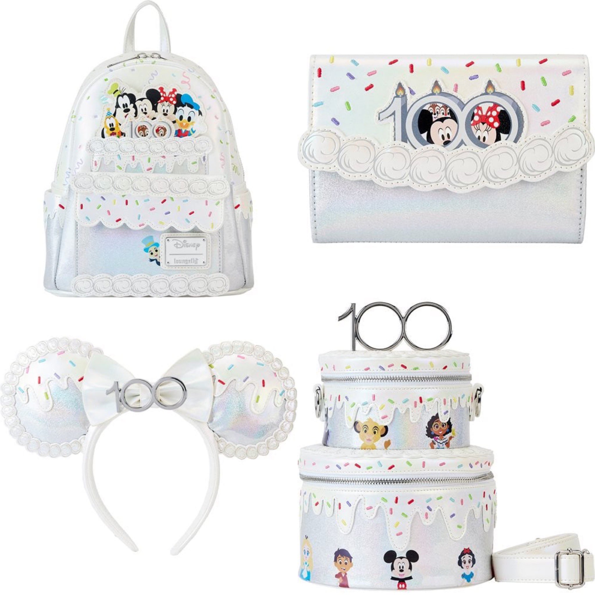 Loungefly Disney 100 Celebration Cake Mini Backpack