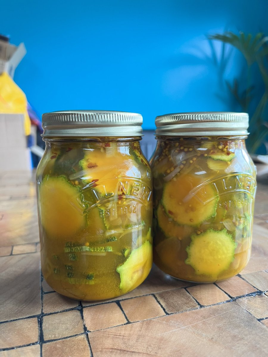 Delpys's tweet photo. Homemade courgette pickle! 😊 https://t.co/xjMvYMLPxU