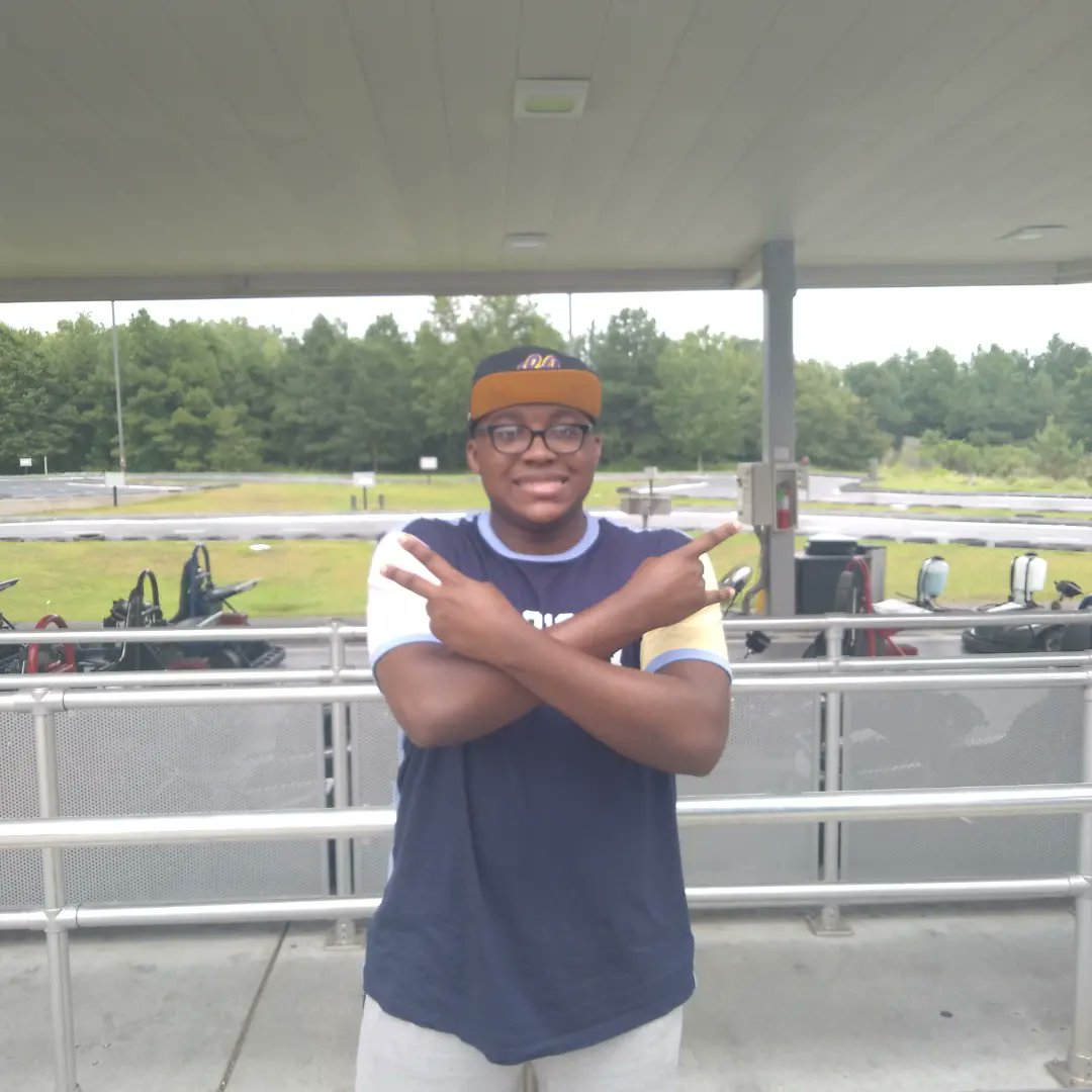 KentrellJenkin2's tweet photo. (Late post because my phone died on that day and I forgot.) Hit the go-kart tracks for the first time at Frankie's Fun Park. Didn't win though. I swear that go kart was only going ONE speed. https://t.co/0bHtZUFBIC