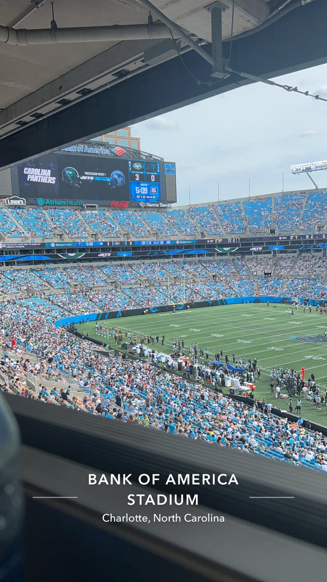 Had so much fun with the fam at the game today! Much love <a href="/DerrickBrownAU5/">Derrick Brown</a> for hooking us up! <a href="/Panthers/">Carolina Panthers</a>