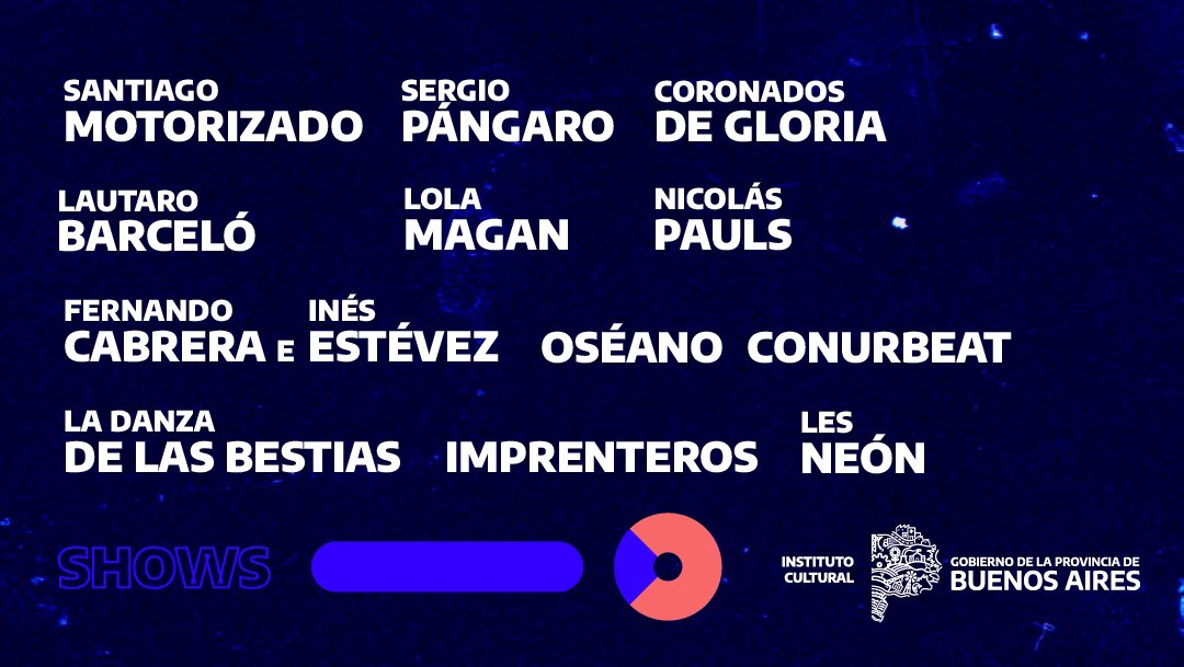 CulturaPBA's tweet photo. 👉🏻  Del 2 al 10 de septiembre te invitamos a participar de 

🟠 Entrevistas Abiertas 
🟣 Clases Magistrales 
🔵 Shows 

📍En el Teatro Argentino (Av. 51 e/9 y 10, La Plata) https://t.co/inZkrQbIal