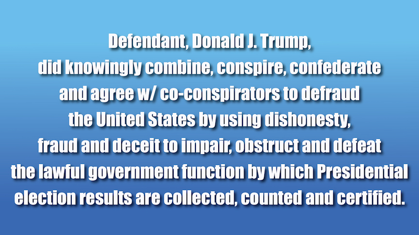 45bestwords's tweet photo. It's not about what he said,
It's about what he did, based on what he said.
The first Amendment protects free speech, including lies.
The first Amendment DOES NOT protect crimes or conspiracies based on those lies.
#TrumpCoup
#FakeElectors
#ConspiracyToDefraud
#CoConspirators https://t.co/Kj6ItENoXF