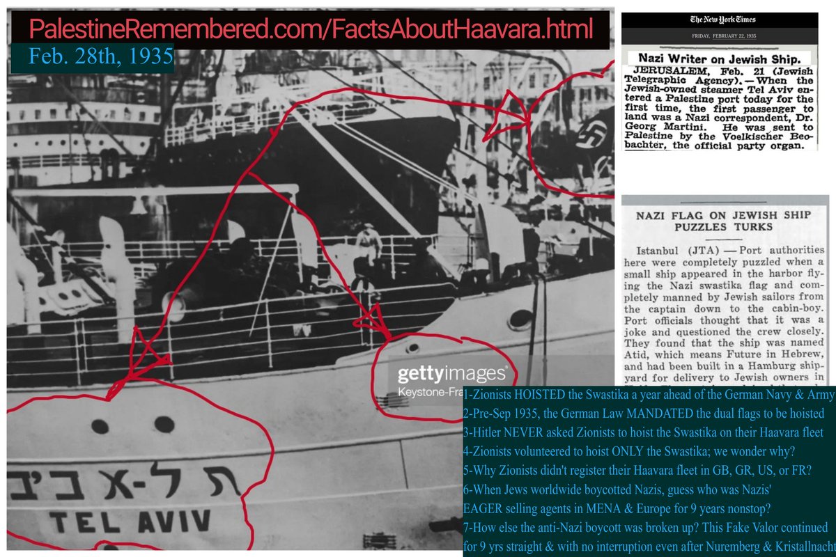 samirjameel1's tweet photo. @ShimonLevit KHabibi Levit
Don' u agree that Jews will be better of..when u hoist ur Swastika high
as ur Zionist ilk did for almost a decade in the 1930s?
Zionists did it a year ahead of the German Many😍
they great leader was impressed👇 https://t.co/Ou8z9jFj2C