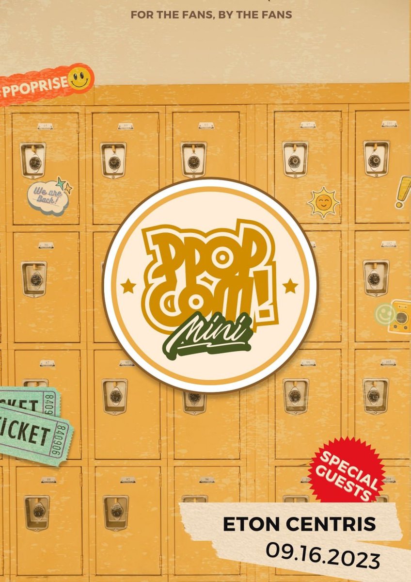ppop_com's tweet photo. PPOPCOM CUTIES, we heard you!
Mark your calendars because we will be back at our home, ETON Centris, Quezon Ave on Sept. 16, 2023.
Stay tuned for MORE announcements! 👀✨️
#PPOPCOM #PPopComIsBack
#PPopComMiniSaEton https://t.co/mBdG1hmF8O