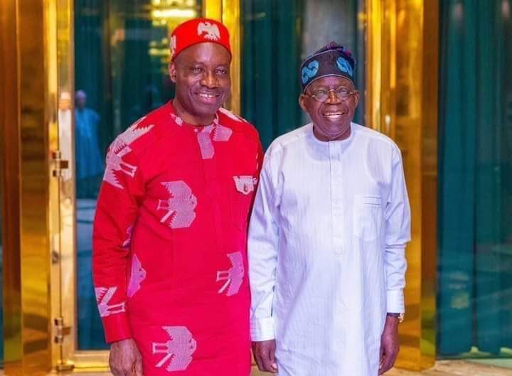 Opetuyii's tweet photo. President @officialABAT meets Anambra State Governor @CCSoludo at State House, Abuja. 
11th August, 2023 https://t.co/bedyYdhbKB