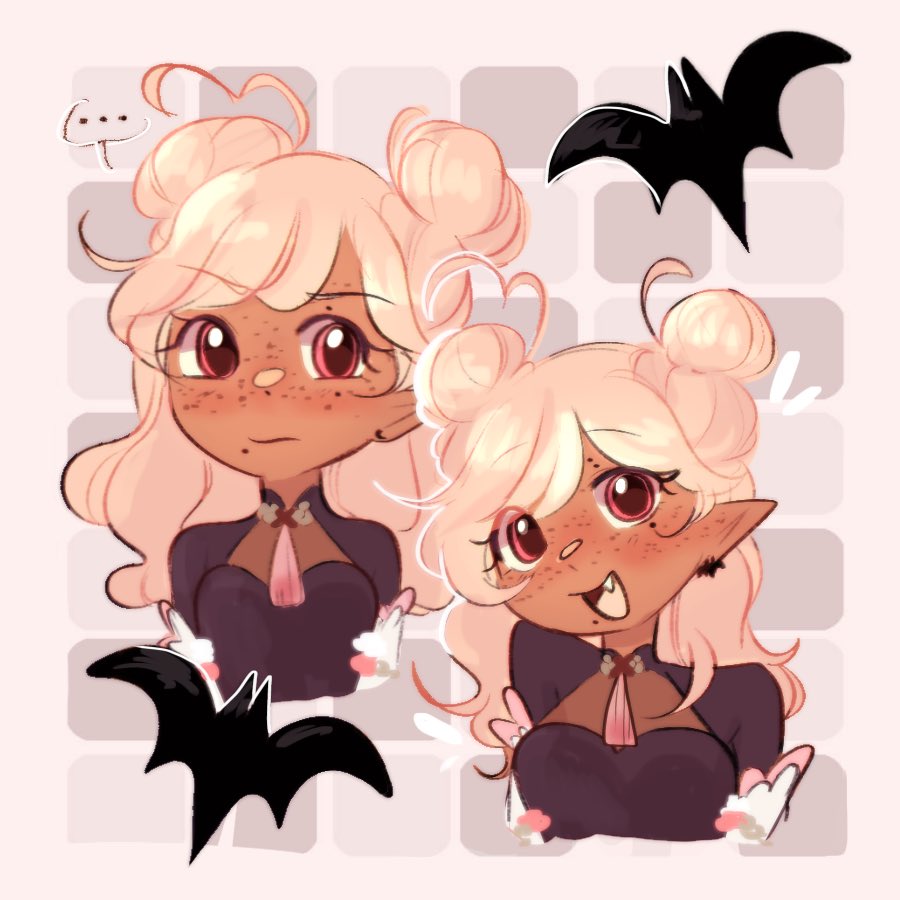 niiychan's tweet photo. Meet Phoebe !! 🩷🦇 https://t.co/2YbwE6Nb7O