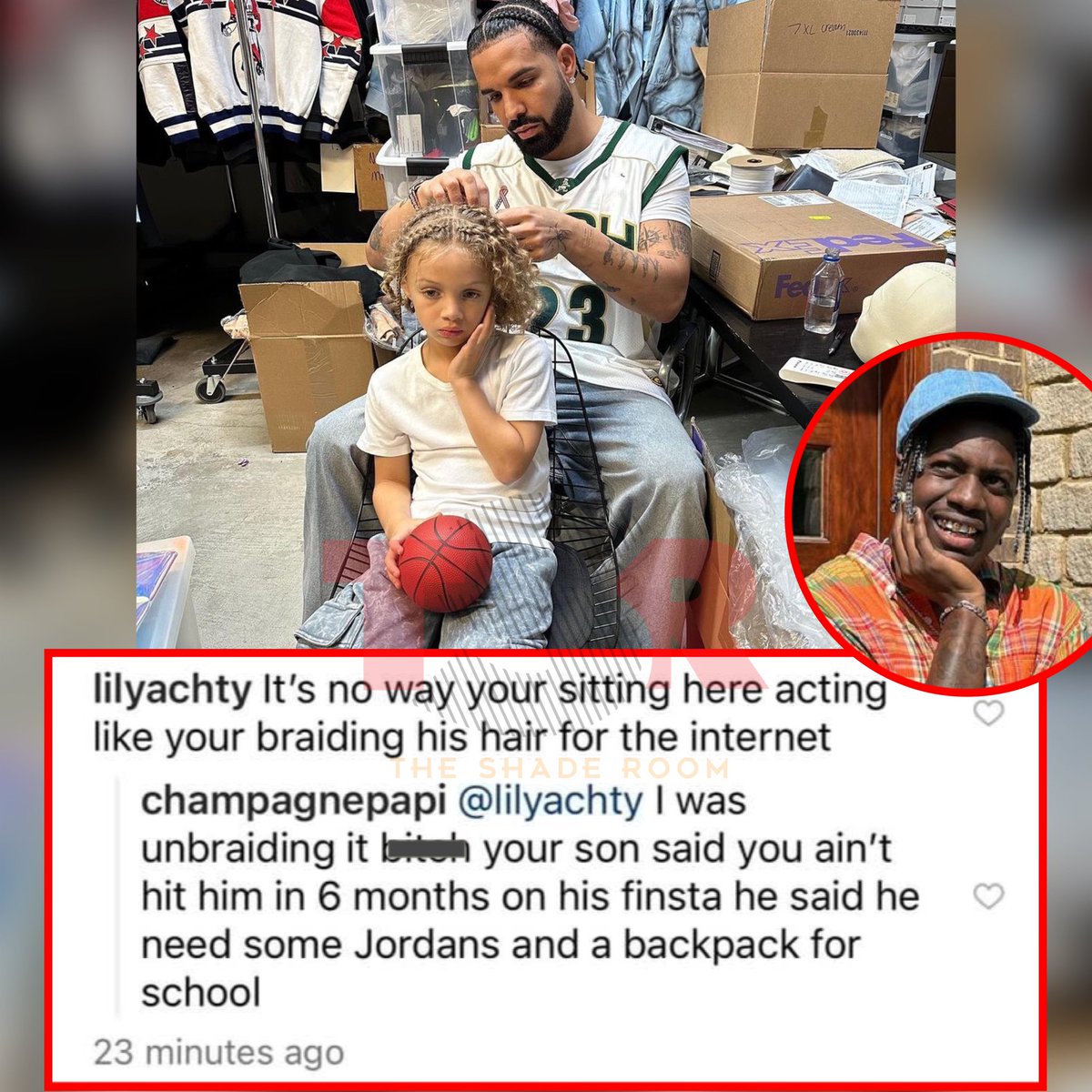 Someone said “Drake wanna be a single Black mother so bad” 😩😭