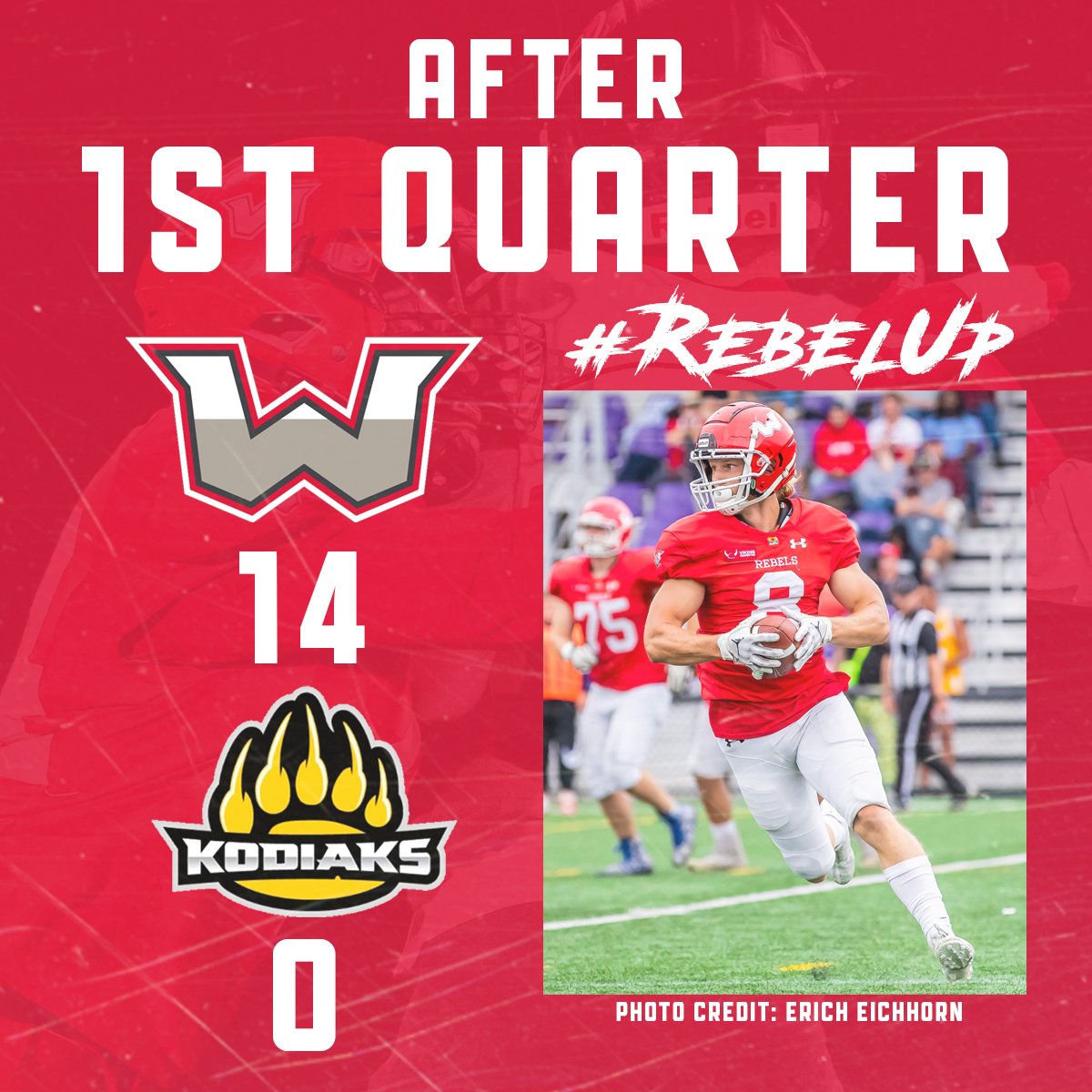Up after 1! #RebelUp