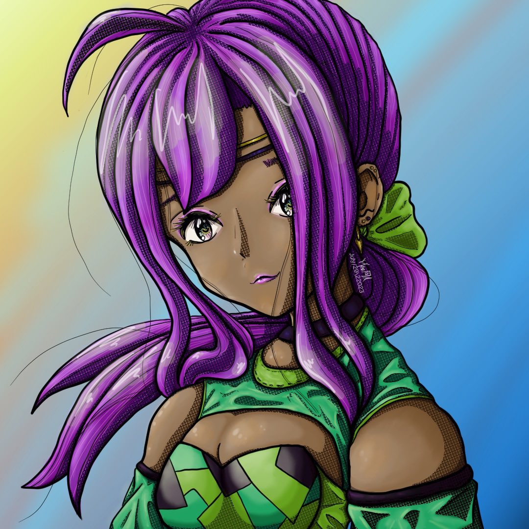 Meadoujin's tweet photo. 🌵The second commission for Dave. Number 2/10!

👑 I have a lot of characters that have a variety of skin tones, but I haven’t taken the time to practice.

💙 Remember that you are here for a reason and you are loved unconditionally by the heavens!

#beautifullybrown #meadoujin https://t.co/5FsJ6Pb0Eu