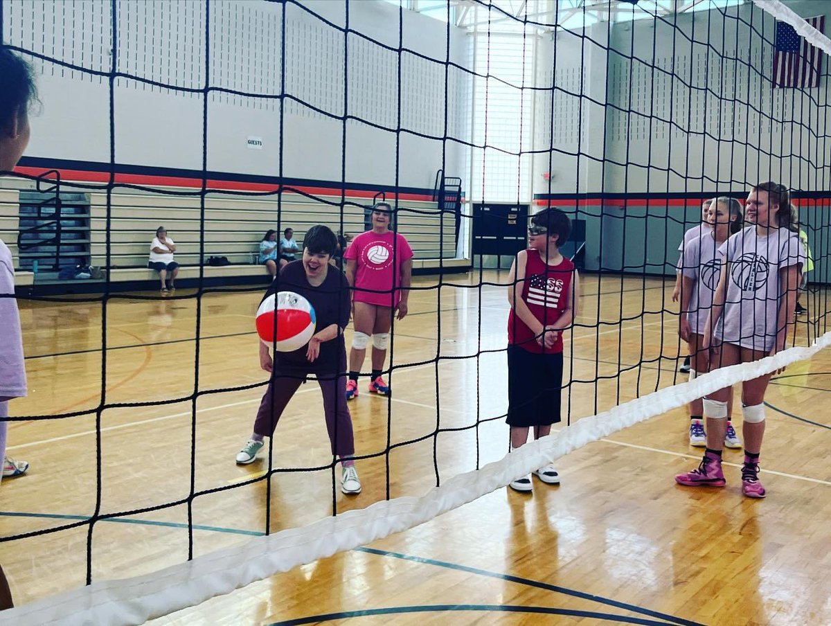 culvercavsvball's tweet photo. Look at this AMAZING group! We had team camp and were able to host the Special Olympics of Indiana today. In the short time we had together at camp, we learned so much and built genuine friendships! THANK YOU! #ihsaavb #cavaliervolleyball #ihsvca #ihsaa1 #specialolympicsindiana https://t.co/9oe6E0kiwb